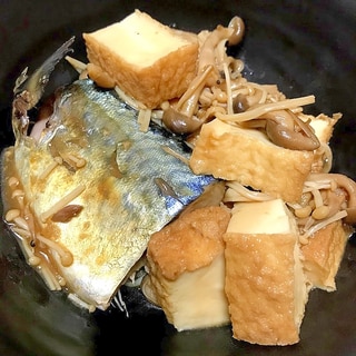 レンチンで作る♪サバと厚揚げの味噌煮